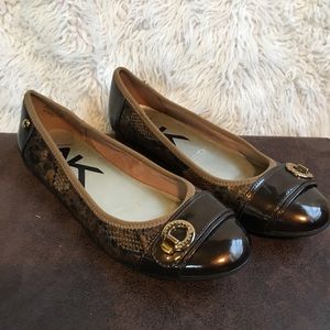 Anne Klein Snake skin slip on shoe
